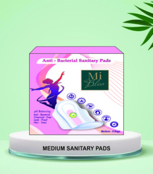 Antibacterial Bio-degradable(Medium sanitary pads)