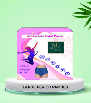 Antibacterial Bio-degradable (Large reusable Period Panty)