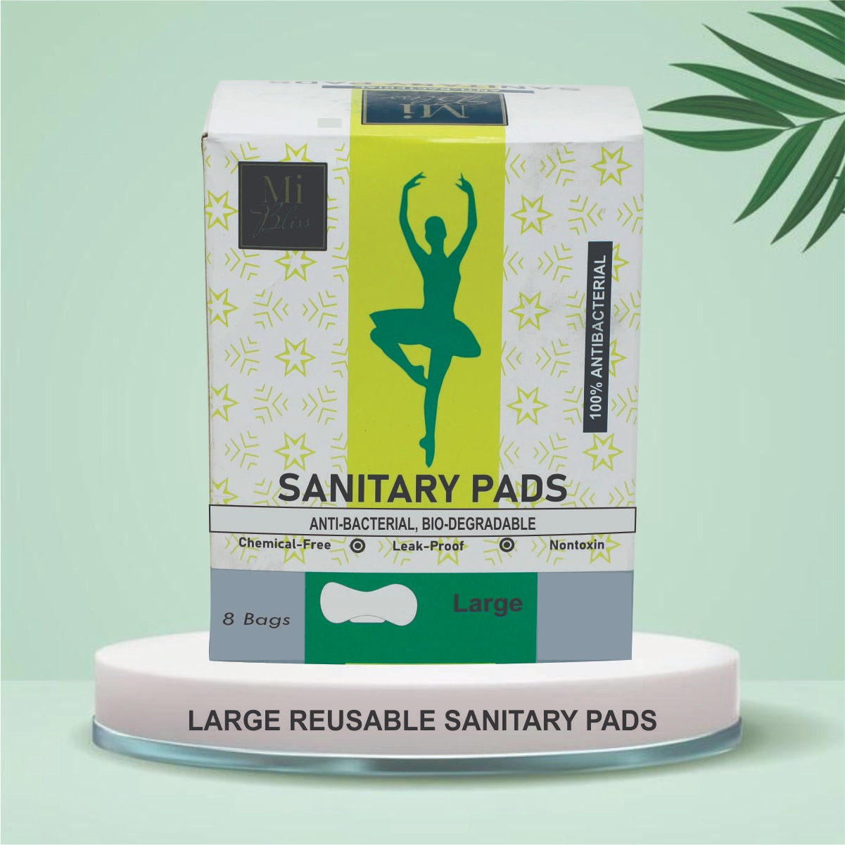 Antibacterial Bio-degradable (Large reusable sanitary pads)