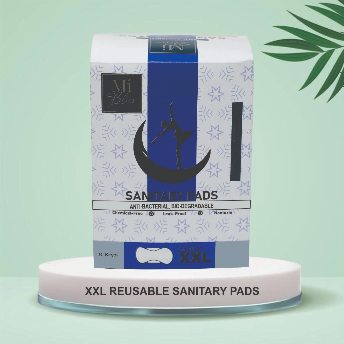 Antibacterial Bio-degradable (XL reusable sanitary pads)