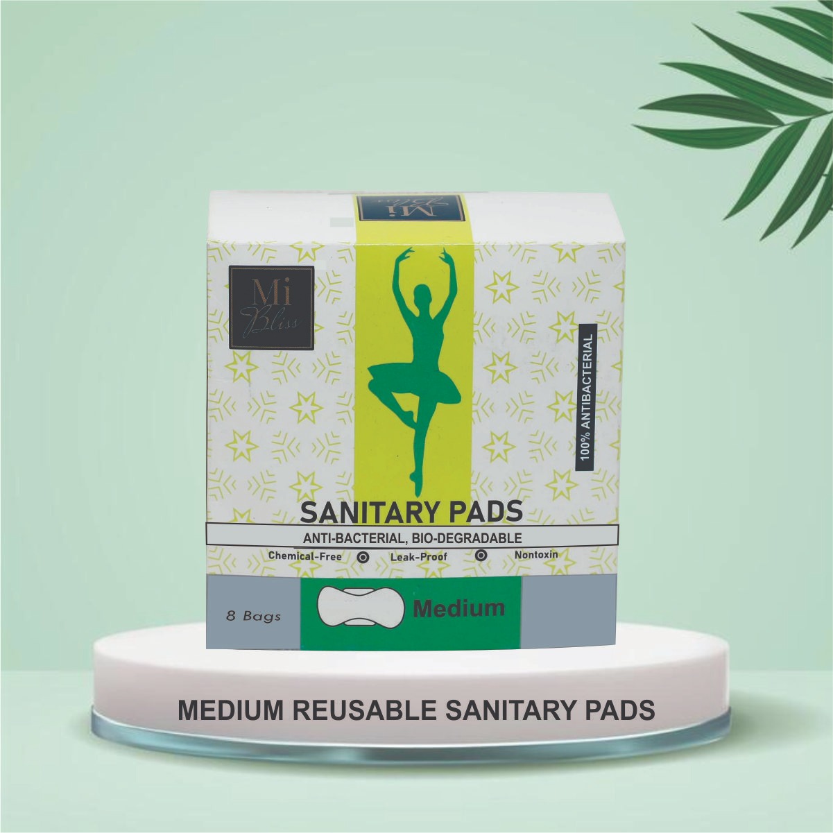 Antibacterial Bio-degradable (Medium reusable sanitary pads)